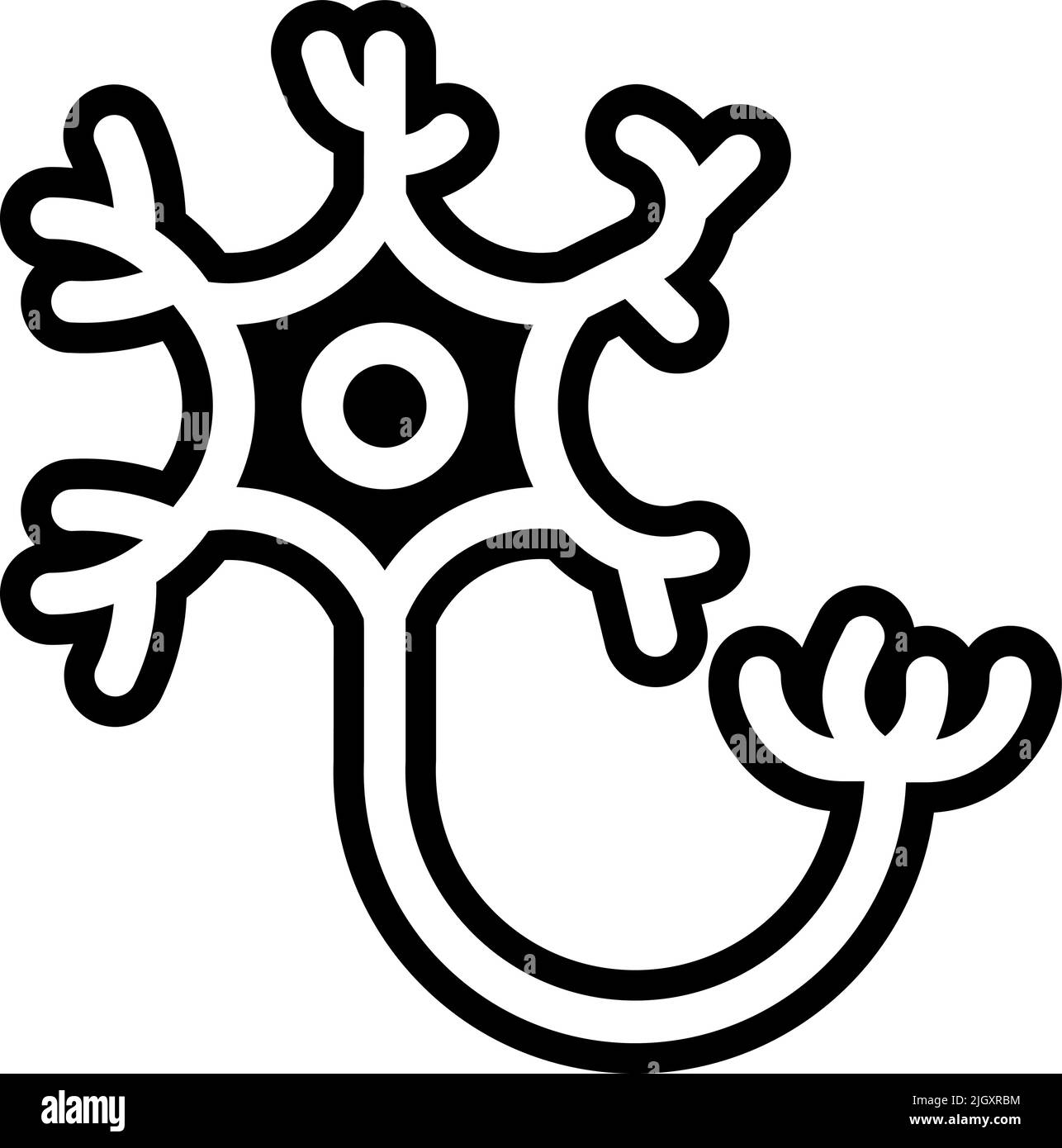Krankenstation medizinisches Neuron Symbol . Stock Vektor