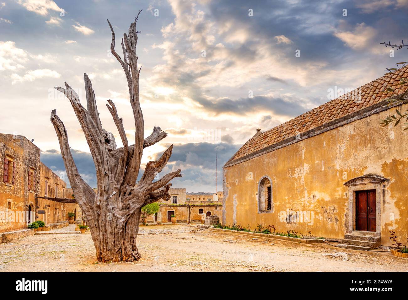 Kloster Arkadi in Arkadi, Kreta, Griechenland Stockfoto