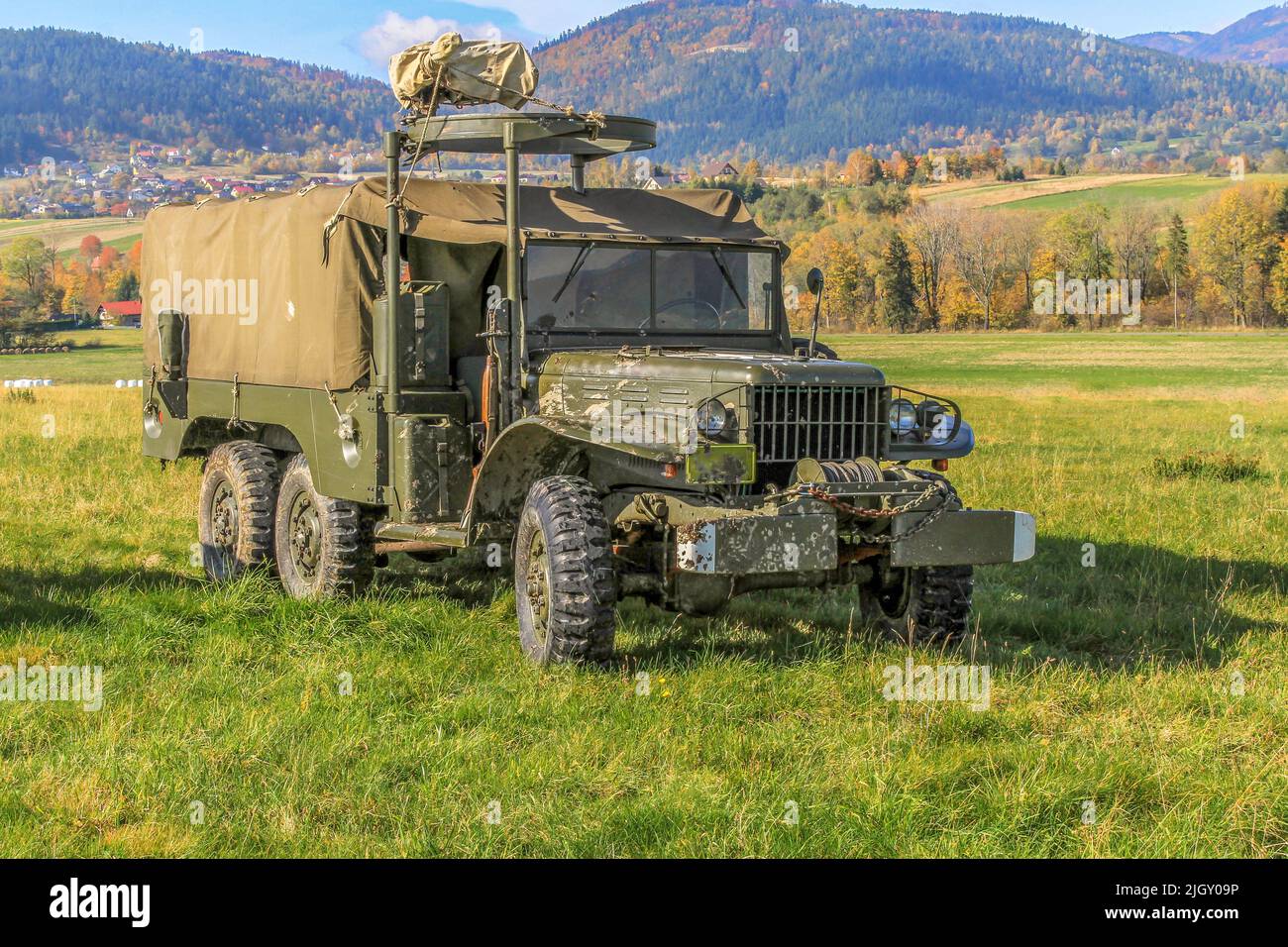 Der M5 Halb-Track (offiziell der Carrier, Personal, Half-Track, M5) amerikanische gepanzerte Personentransporter im Zweiten Weltkrieg Aufklärung A Stockfoto