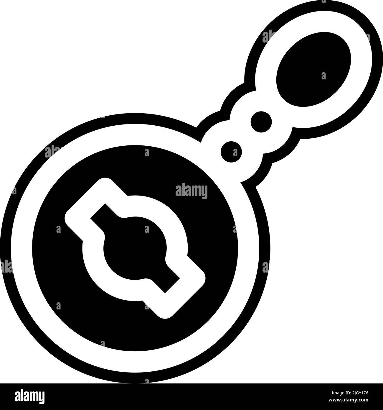 Merchandising Schlüsselanhänger Symbol . Stock Vektor