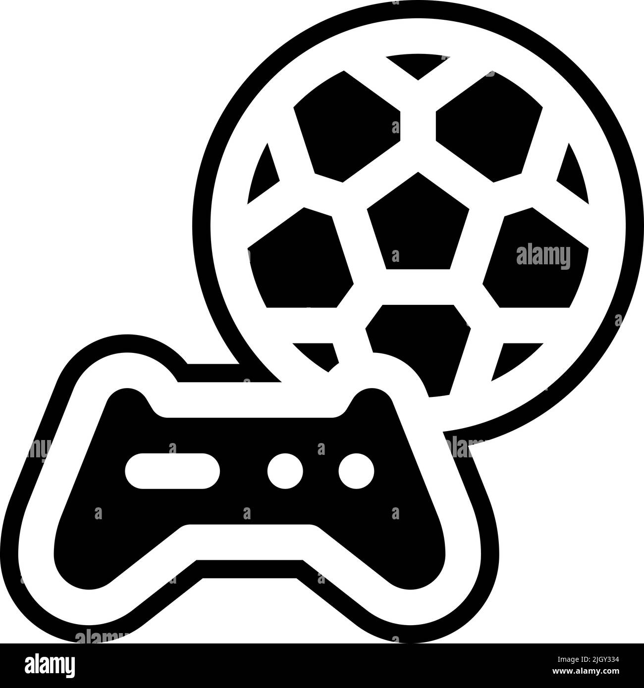 Online-Spiel Fußball-Symbol . Stock Vektor