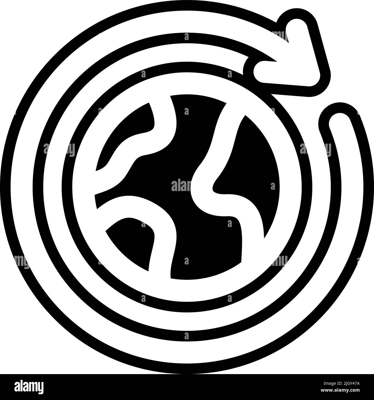 Mutter Erde Tag nachhaltige Ikone . Stock Vektor