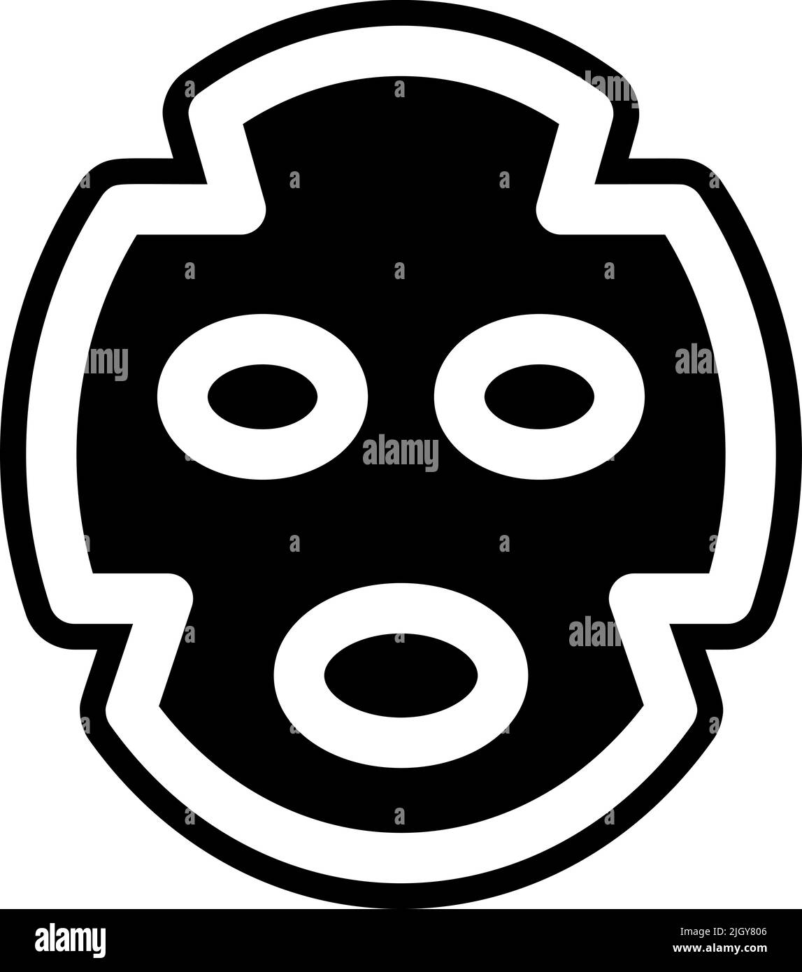 Zeit zum Schlafen Gesichtsmaske Symbol . Stock Vektor