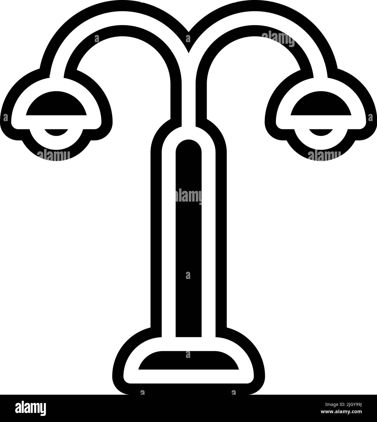 Retro-Straßenlaterne-Symbol . Stock Vektor