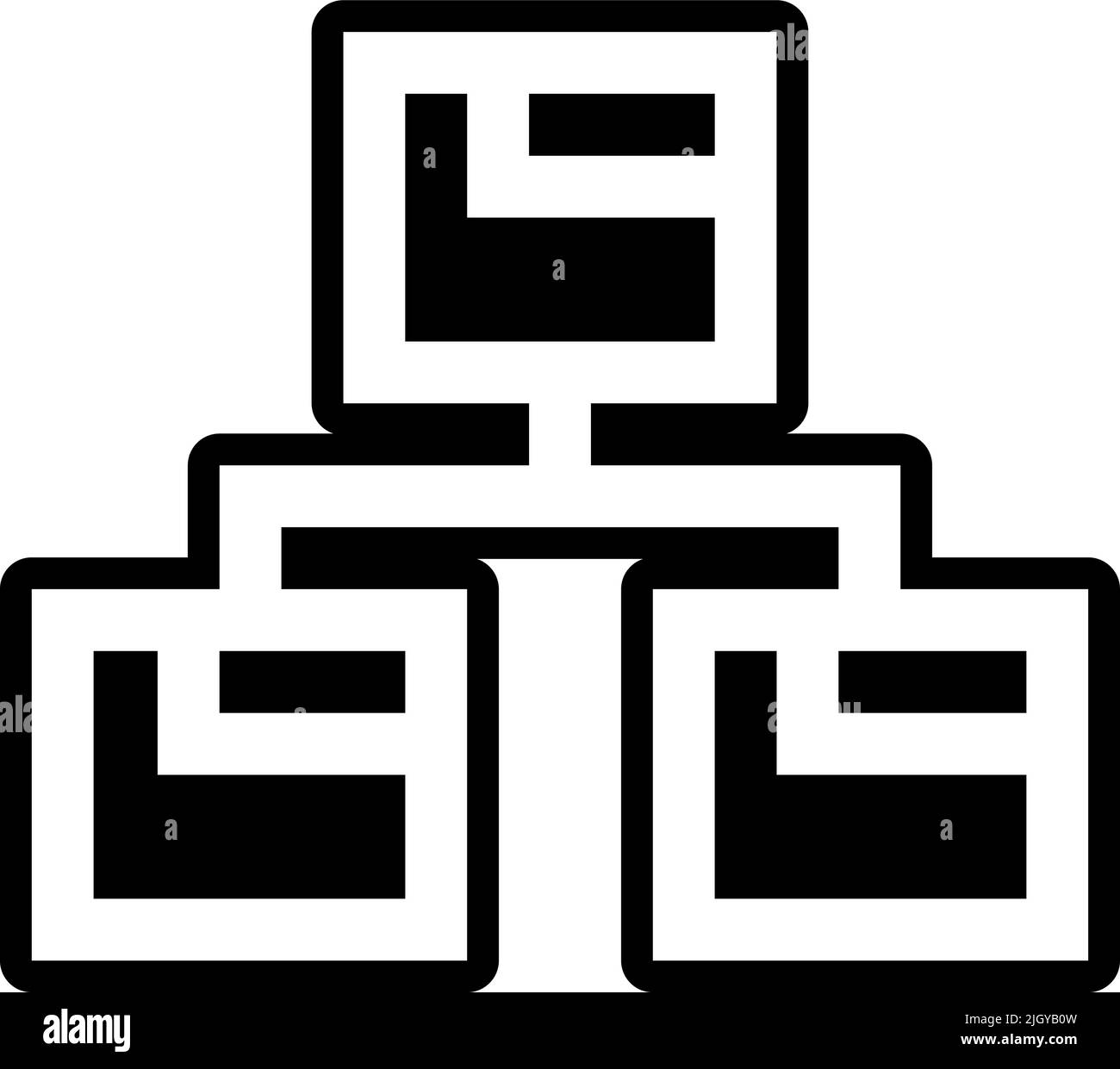 Website-Wartung Website-Karte Symbol . Stock Vektor