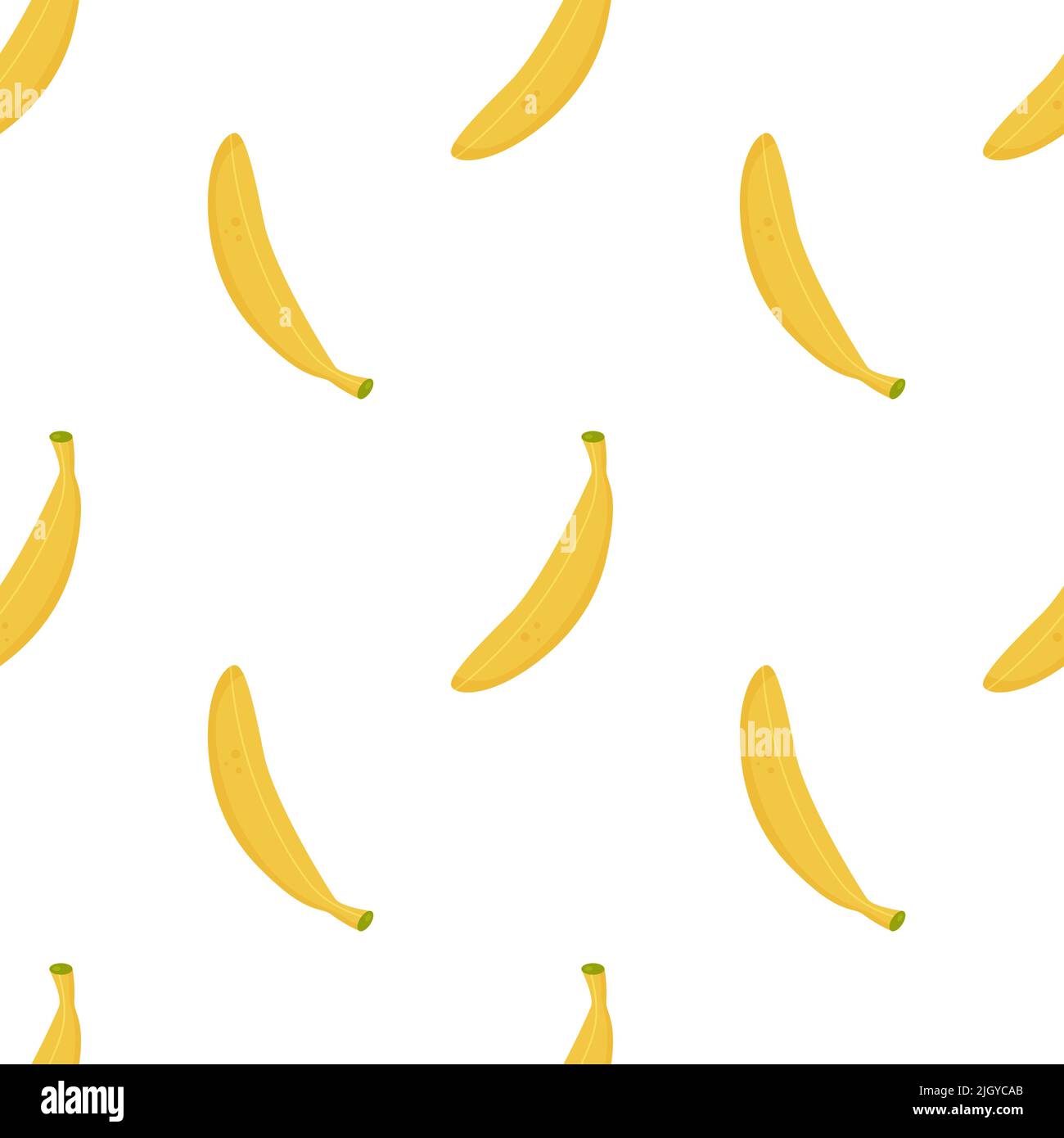 Bananen nahtlose Vektor-Muster auf weiß Stock Vektor
