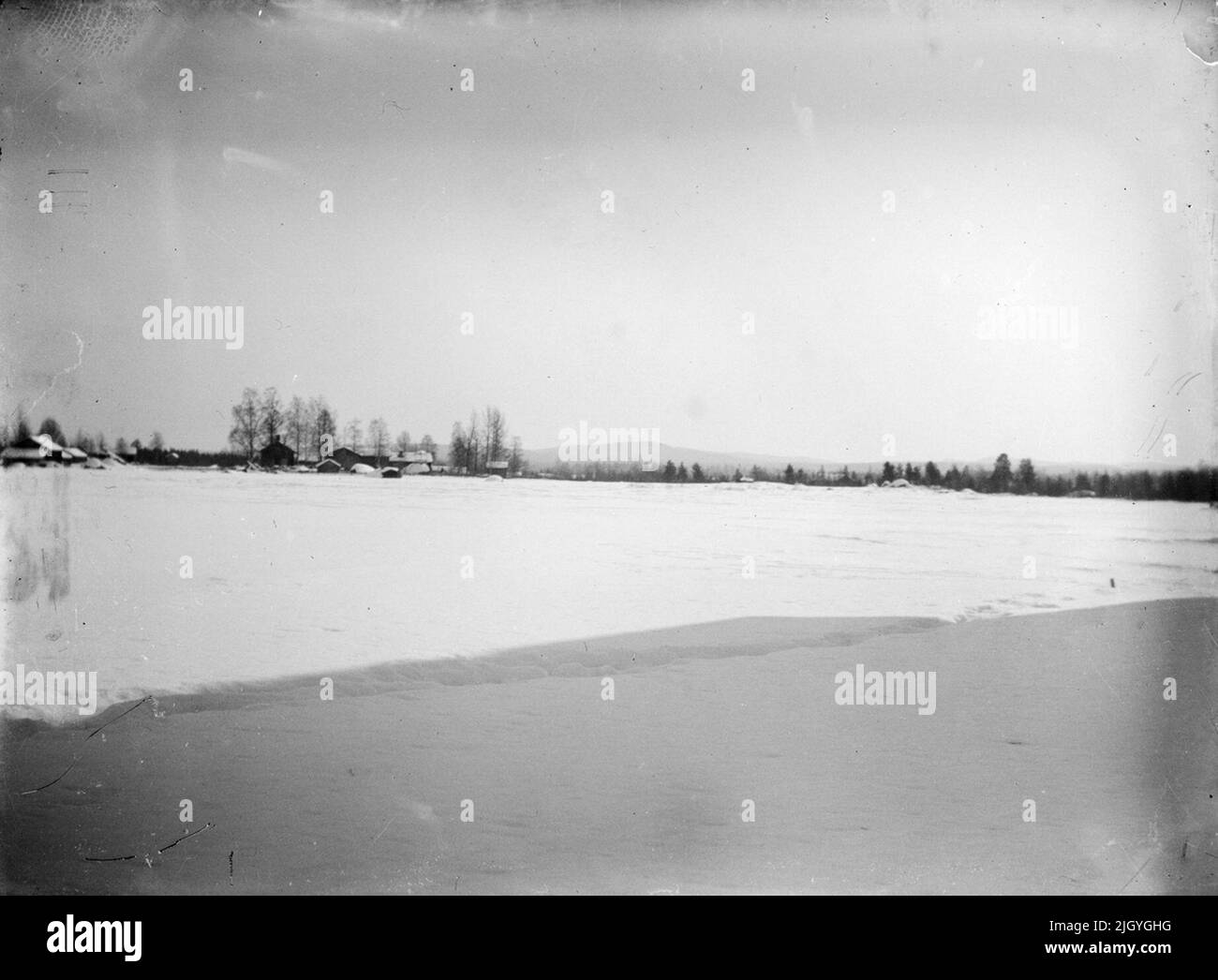 Winterlandschaft, Schweden. Winterlandschaft, Schweden Stockfoto