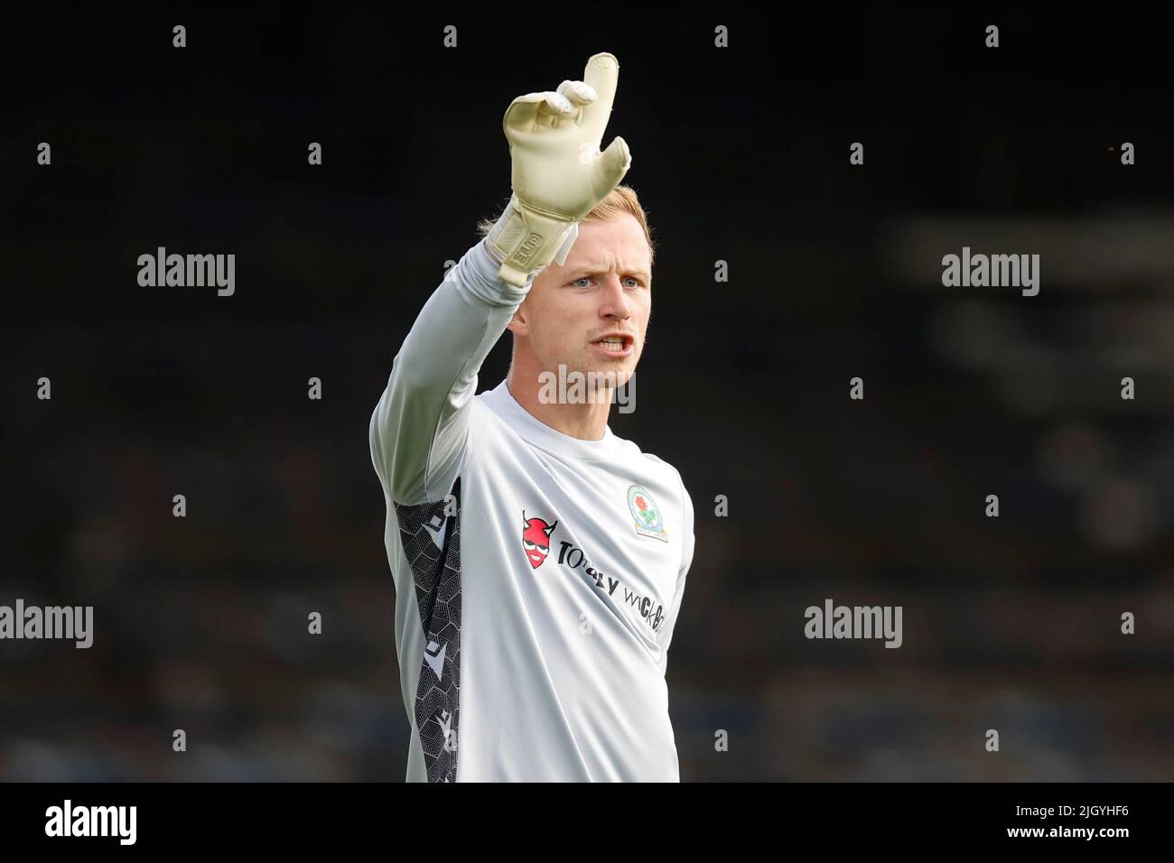 13.. Juli 2022, Dens Park, Dundee, Schottland: Vor der Saison freundlicher Fußball, Dundee gegen Blackburn Rovers; Aynsley Pears of Blackburn Rovers Stockfoto