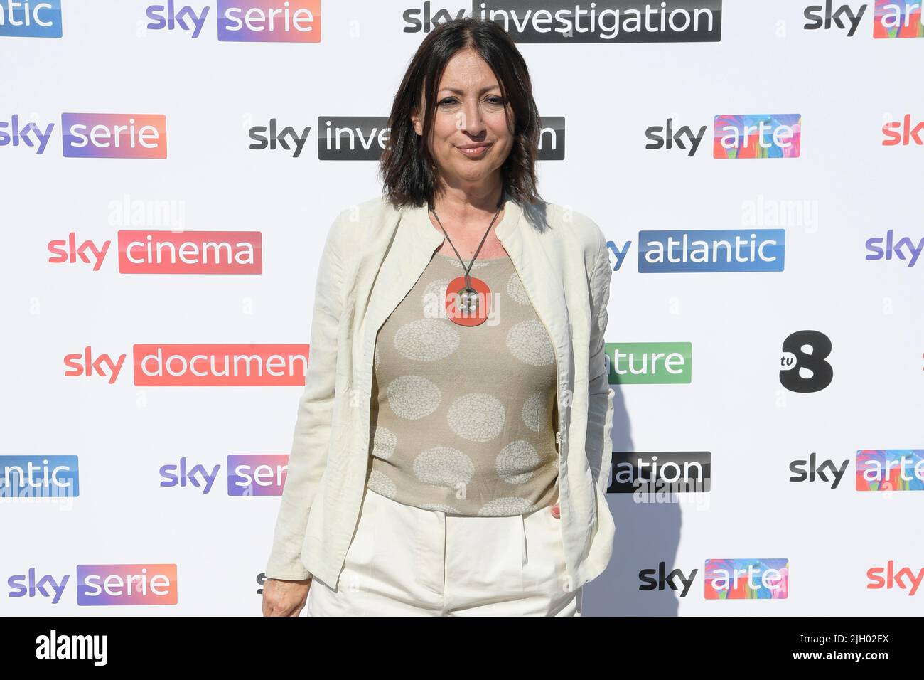 Rom, Italien. 13.. Juli 2022. Margherita Amedei nimmt an der Fotoserie der nächsten Saison von Sky tv im Restaurant La Lanterna Teil. (Foto: Mario Cartelli/SOPA Images/Sipa USA) Quelle: SIPA USA/Alamy Live News Stockfoto