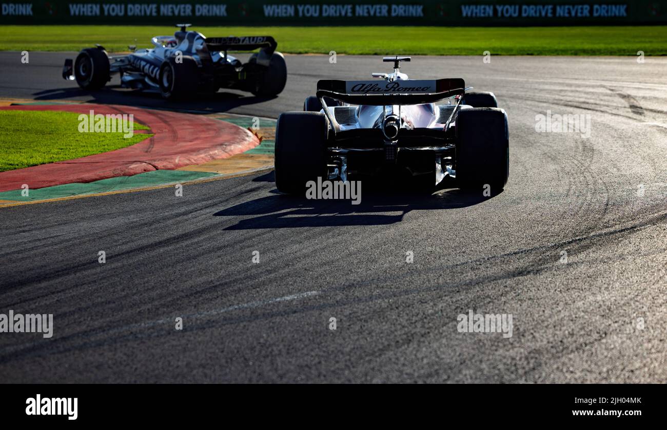 Runde 15 beim Melbourne Formel 1 Grand Prix in Albert Park Stockfoto