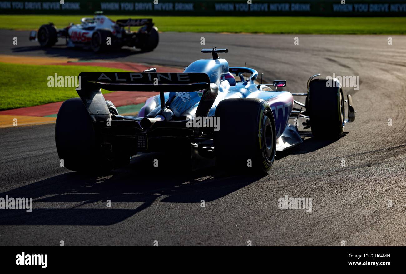 Runde 15 beim Melbourne Formel 1 Grand Prix in Albert Park Stockfoto