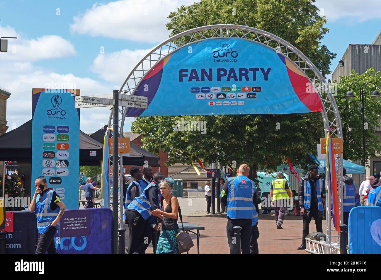 Euros-Party der Frau in Leigh, Greater Manchester, England, 2022. Juli Stockfoto