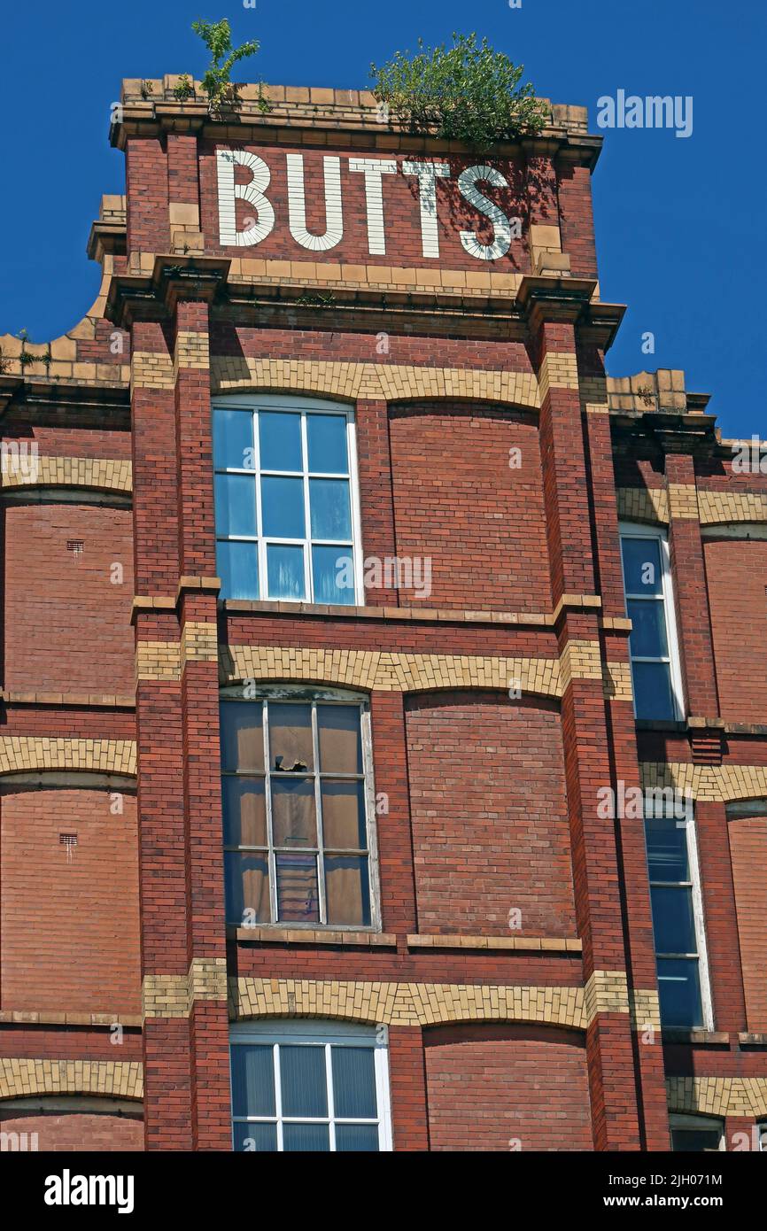Butts Mill 1905, Atherton, Leigh, erbaut von Stott and Sons, Lancashire, England, UK, WN7 3AD Stockfoto