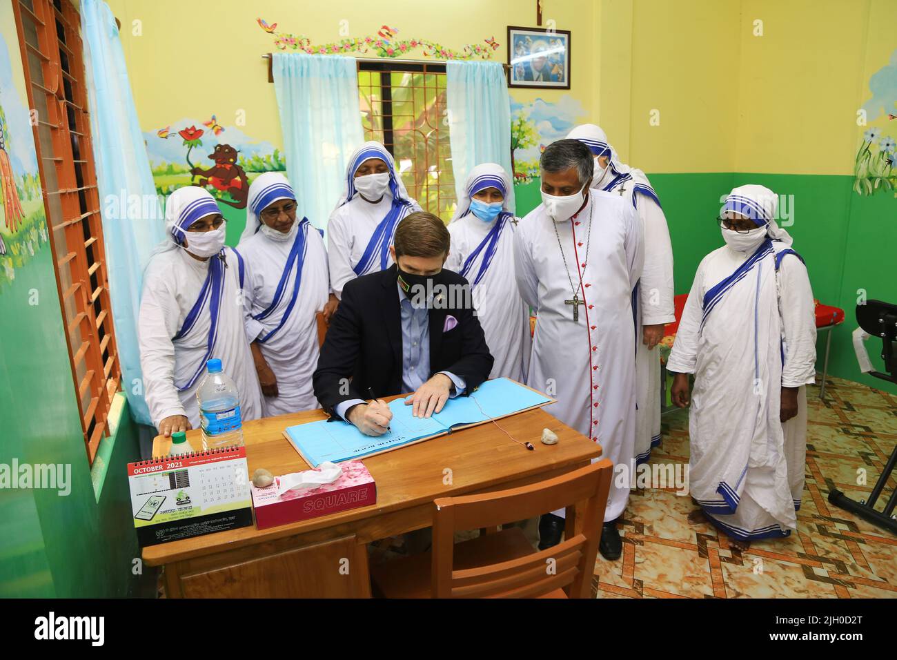 Einige Bilder von Herrn Earl Miller, US-Botschafter in Bangladesch.Bildnachweis: Ripon Tolentino. RVA News. Die wöchentliche Pratibeshi. Stockfoto