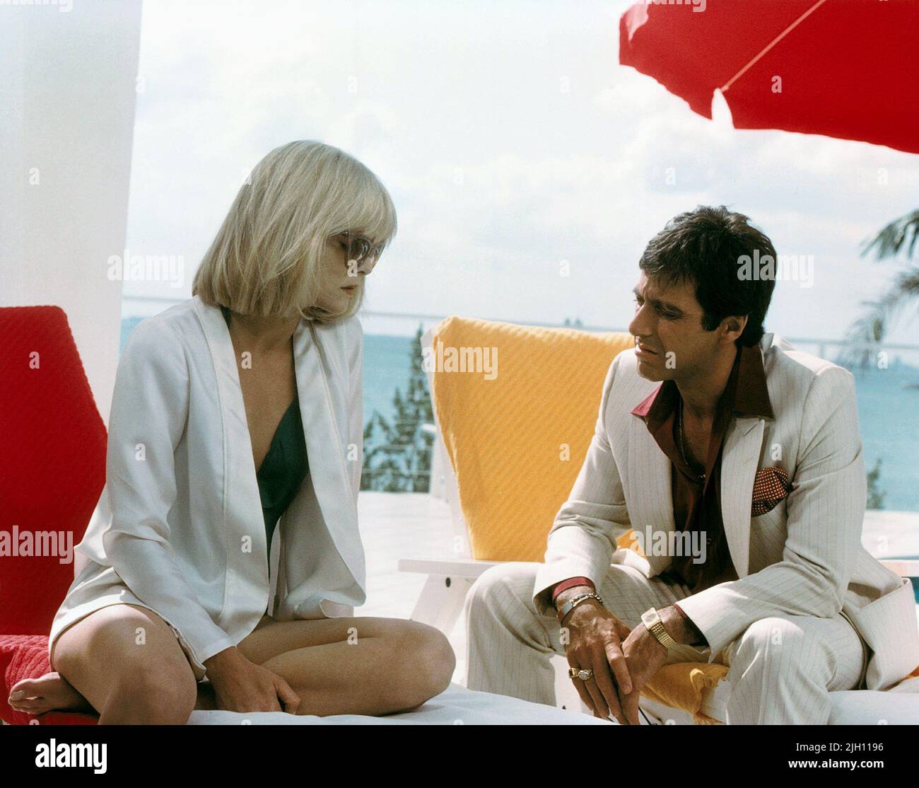 PFEIFFER, PACINO, SCARFACE, 1983 Stockfoto