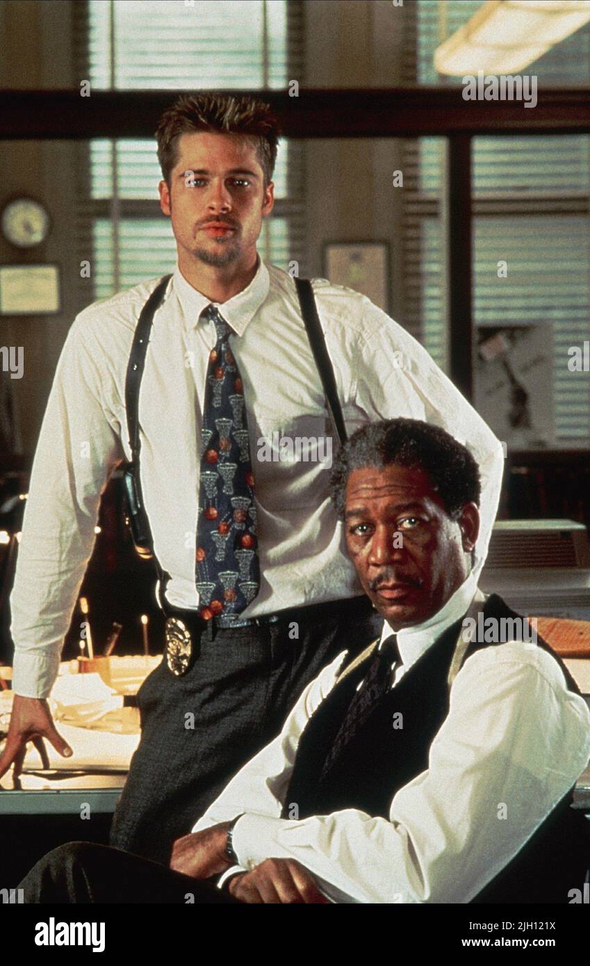 PITT, FREEMAN, SE7EN, 1995 Stockfoto