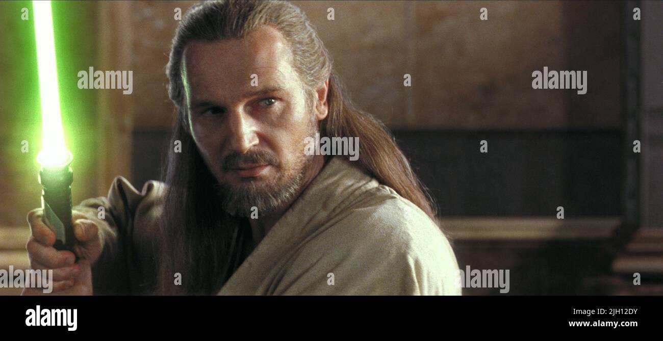 LIAM NEESON, Star Wars: Episode I - Die Dunkle Bedrohung, 1999 Stockfoto