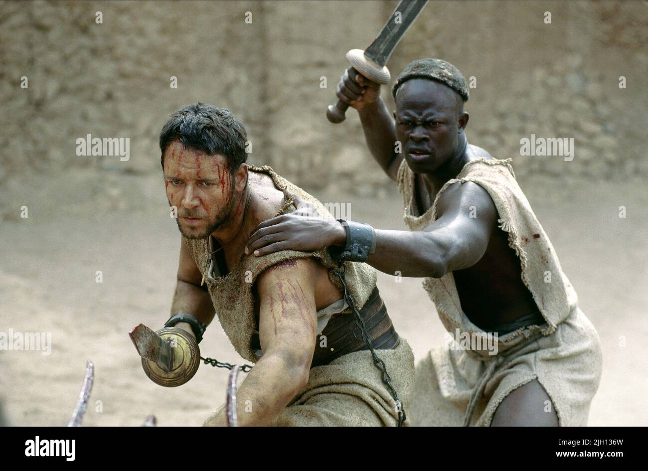CROWE, HOUNSOU, GLADIATOR, 2000 Stockfoto