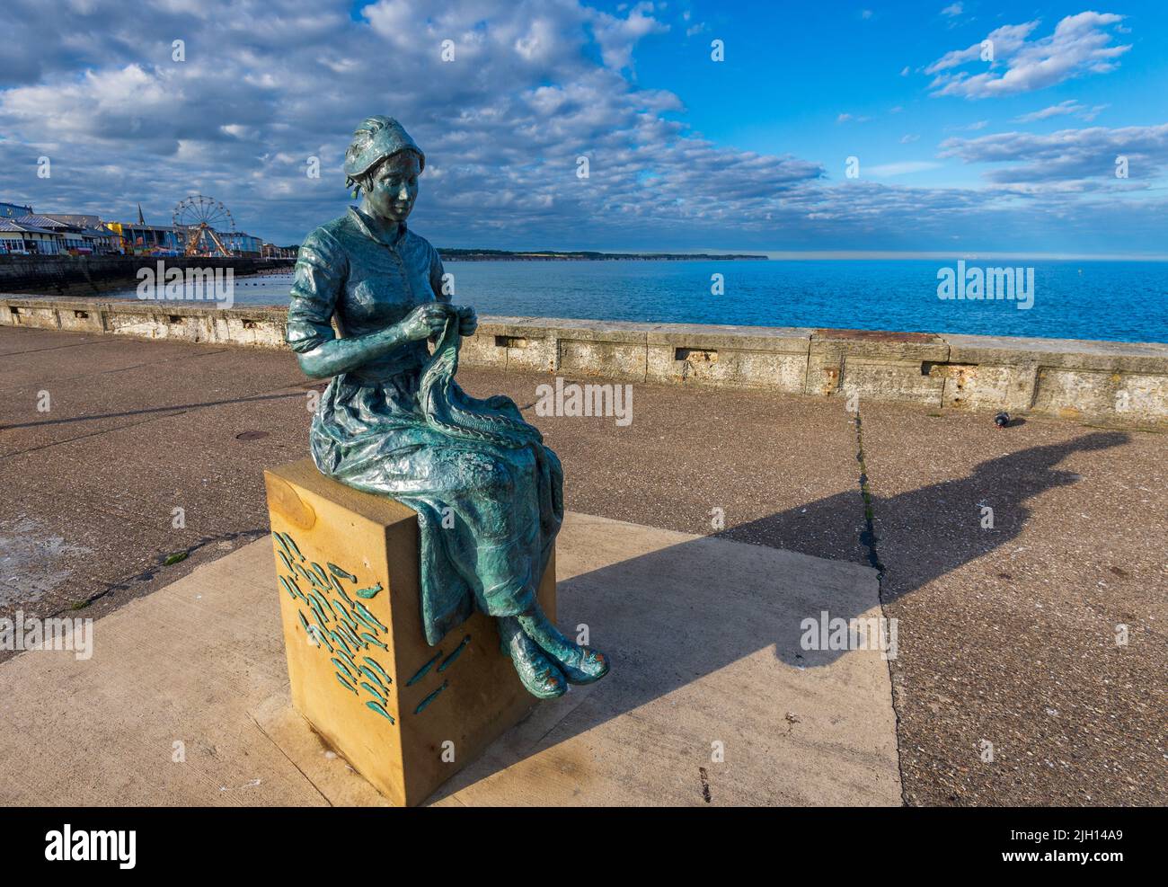 Die Gansay Girl Statue Bridlington, East Yorkshire, England Stockfoto
