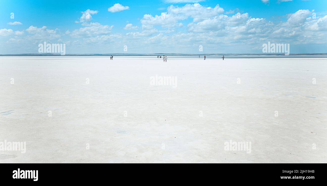Salzsee von tuz golu in der türkei Stockfoto