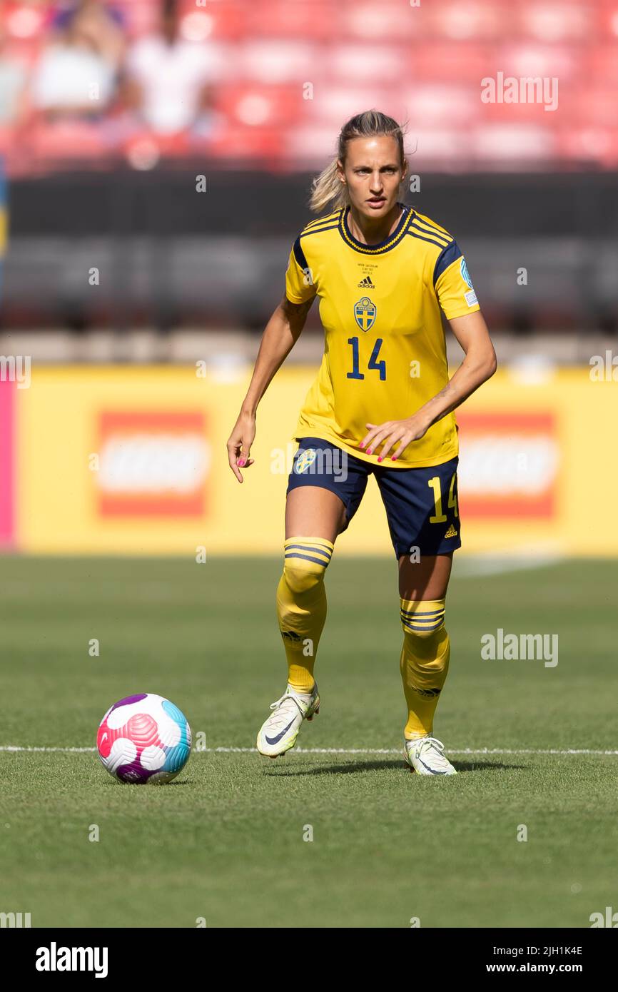 Nathalie Bjorn (Schwedische Frauen) während des UEFA Women s Euro England 2022-Spiels zwischen Schweden 2-1 Schweiz im Bramall Lane Stadium am 13 2022. Juli in Sheffield, England. Quelle: Maurizio Borsari/AFLO/Alamy Live News Stockfoto