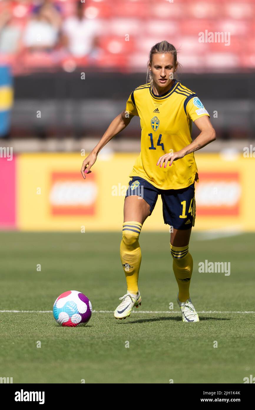 Nathalie Bjorn (Schwedische Frauen) während des UEFA Women s Euro England 2022-Spiels zwischen Schweden 2-1 Schweiz im Bramall Lane Stadium am 13 2022. Juli in Sheffield, England. Quelle: Maurizio Borsari/AFLO/Alamy Live News Stockfoto