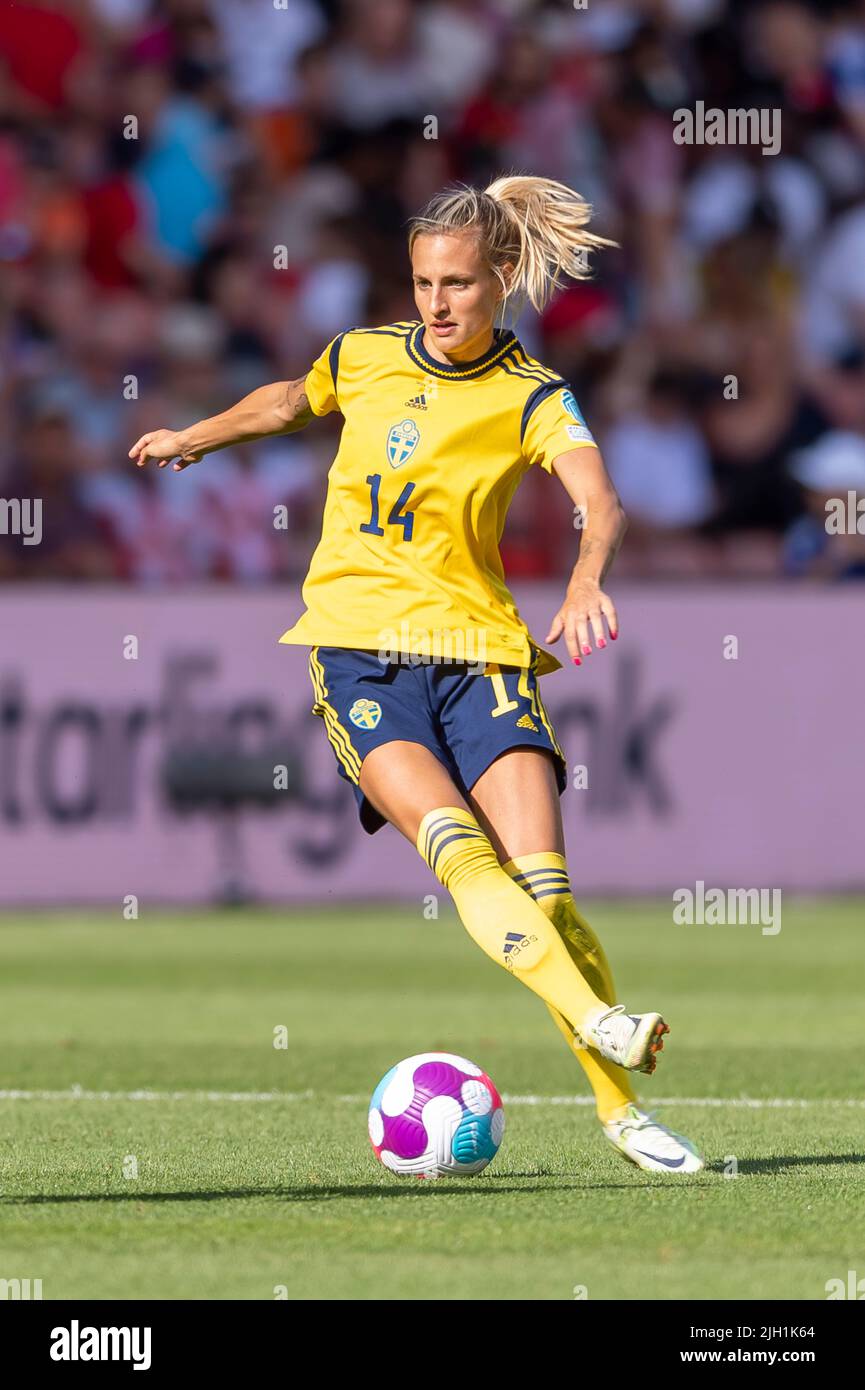 Nathalie Bjorn (Schwedische Frauen) während des UEFA Women s Euro England 2022-Spiels zwischen Schweden 2-1 Schweiz im Bramall Lane Stadium am 13 2022. Juli in Sheffield, England. Quelle: Maurizio Borsari/AFLO/Alamy Live News Stockfoto