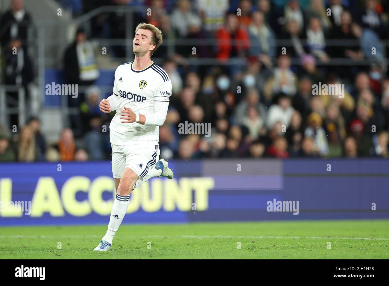 Robina, Australien. 12.. Juni 2022. Patrick Bamford von Leeds United sieht am 6/12/2022 in Robina, Australien, niedergeschlagen aus. (Foto von Patrick Hoelscher/News Images/Sipa USA) Quelle: SIPA USA/Alamy Live News Stockfoto