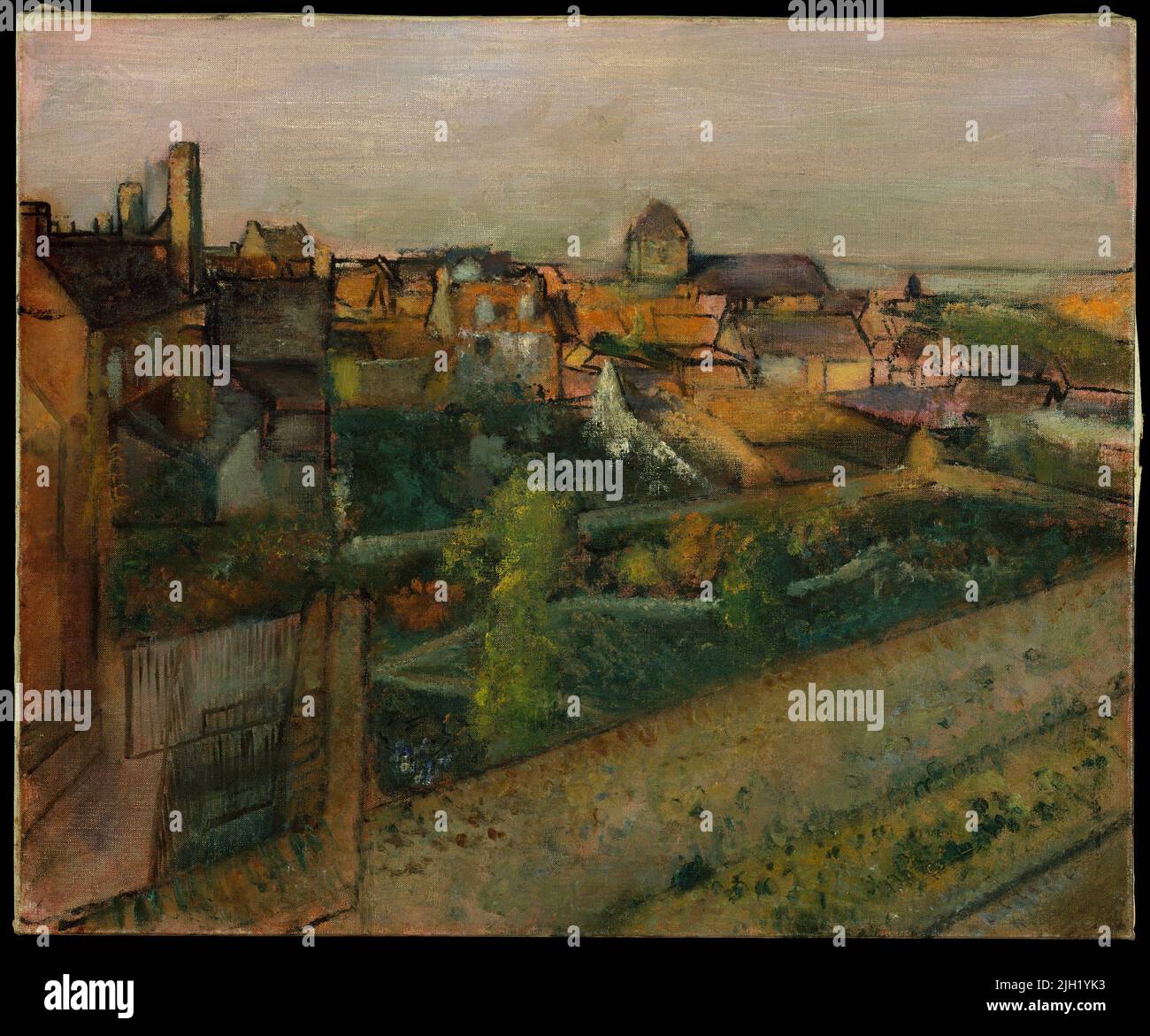Blick auf Saint-Valéry-sur-Somme. Edgar Degas. 1896-98. Stockfoto