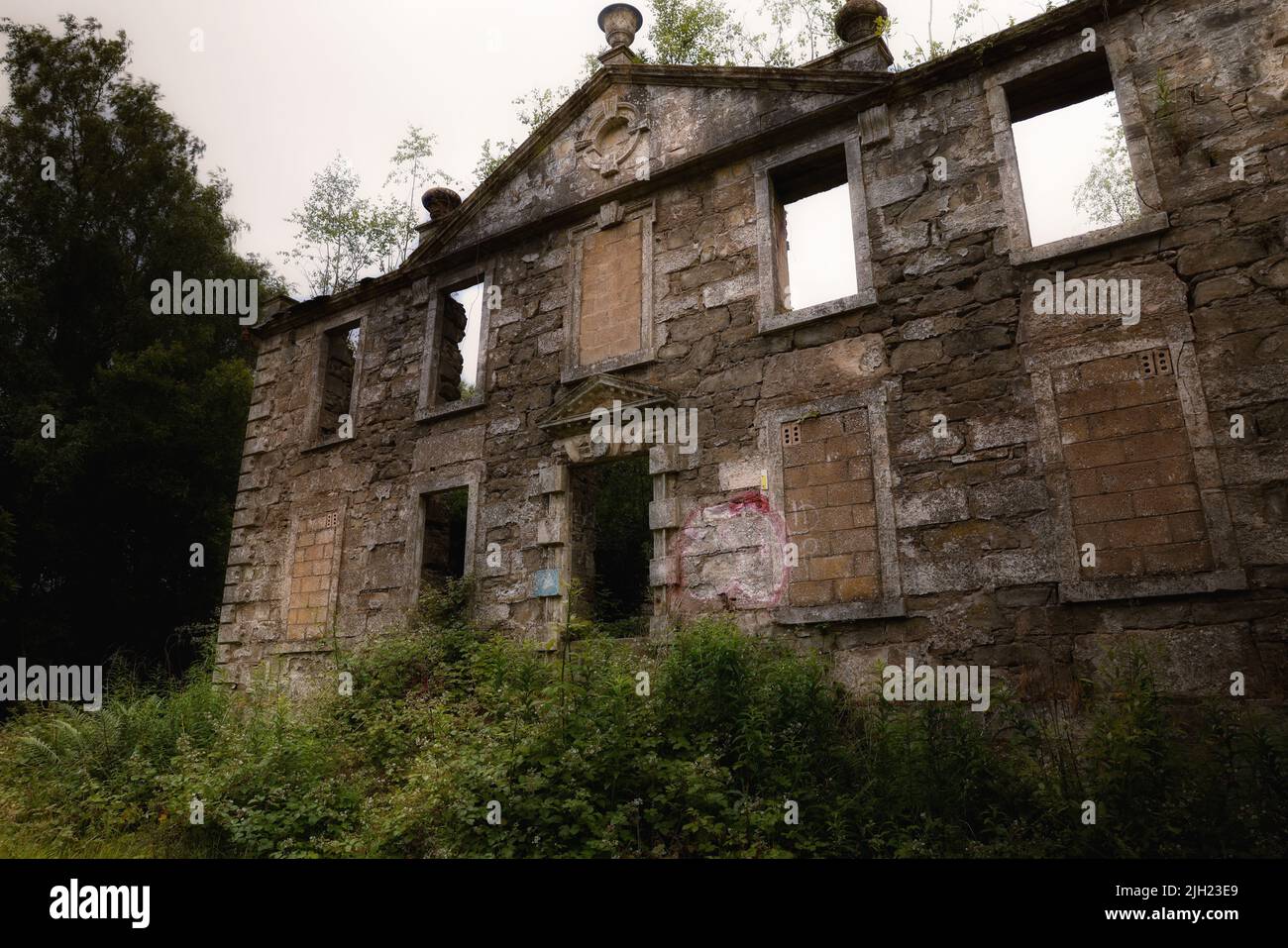 Unheimliches Hotel Stockfoto