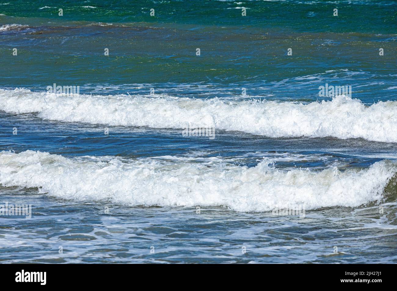 Waves, Steinwarder Peninsula, Heiligenhafen, Schleswig-Holstein, Deutschland Stockfoto