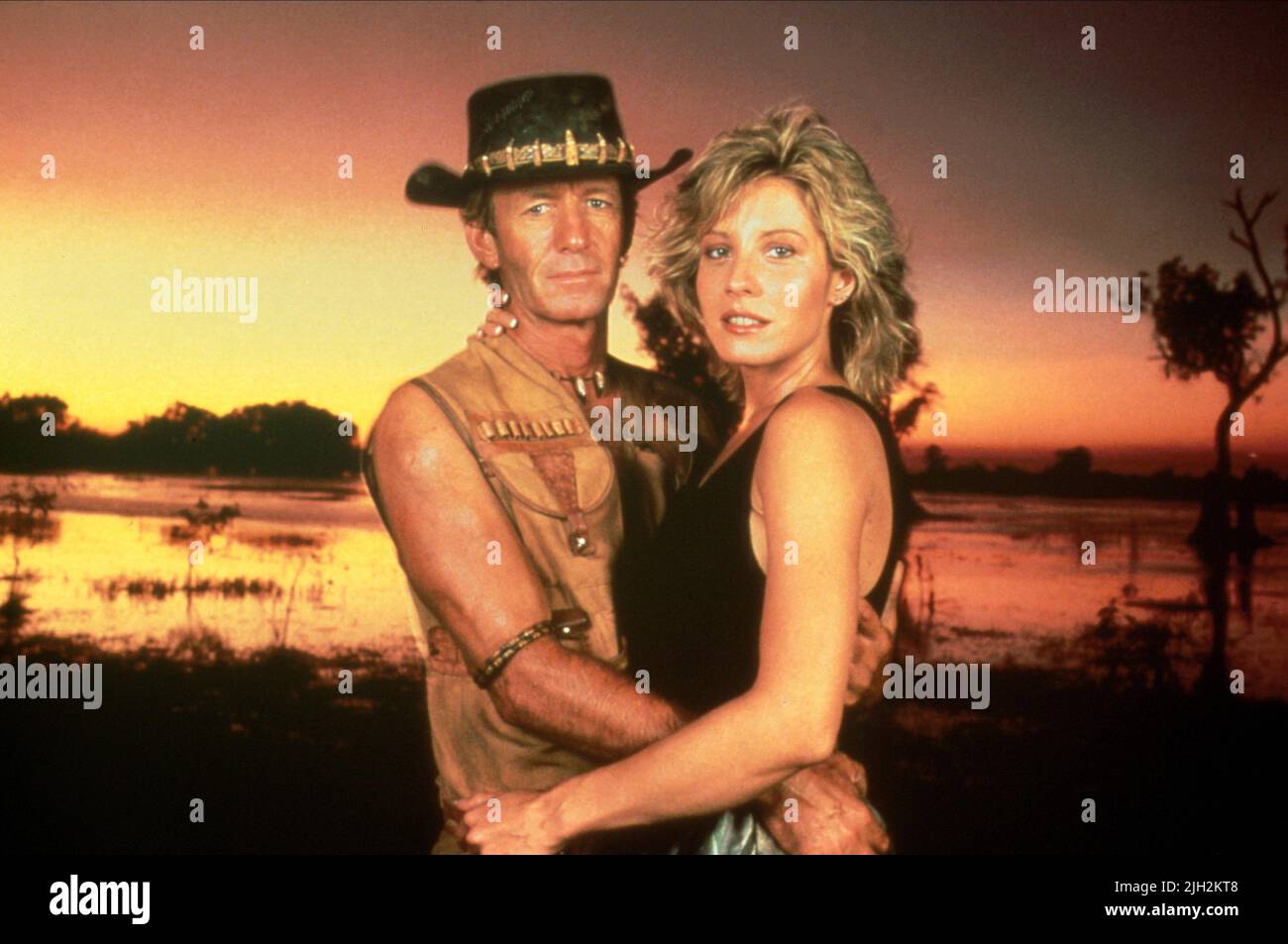 HOGAN, KOZLOWSKI, CROCODILE DUNDEE, 1986 Stockfoto
