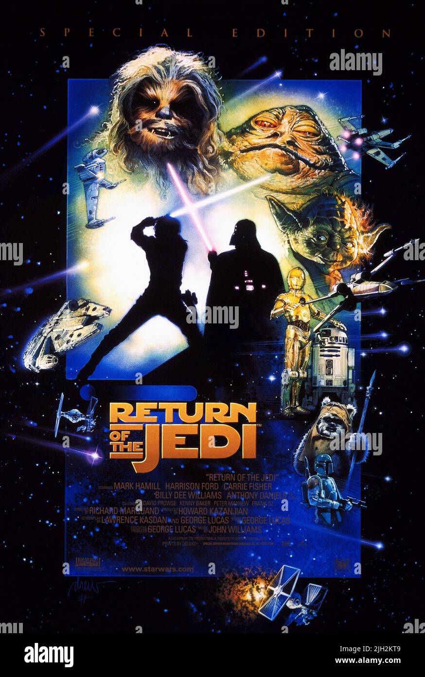 Sonderausgabe FILM POSTER, Star Wars: Episode VI - Die Rückkehr der Jedi-Ritter, 1983 Stockfoto