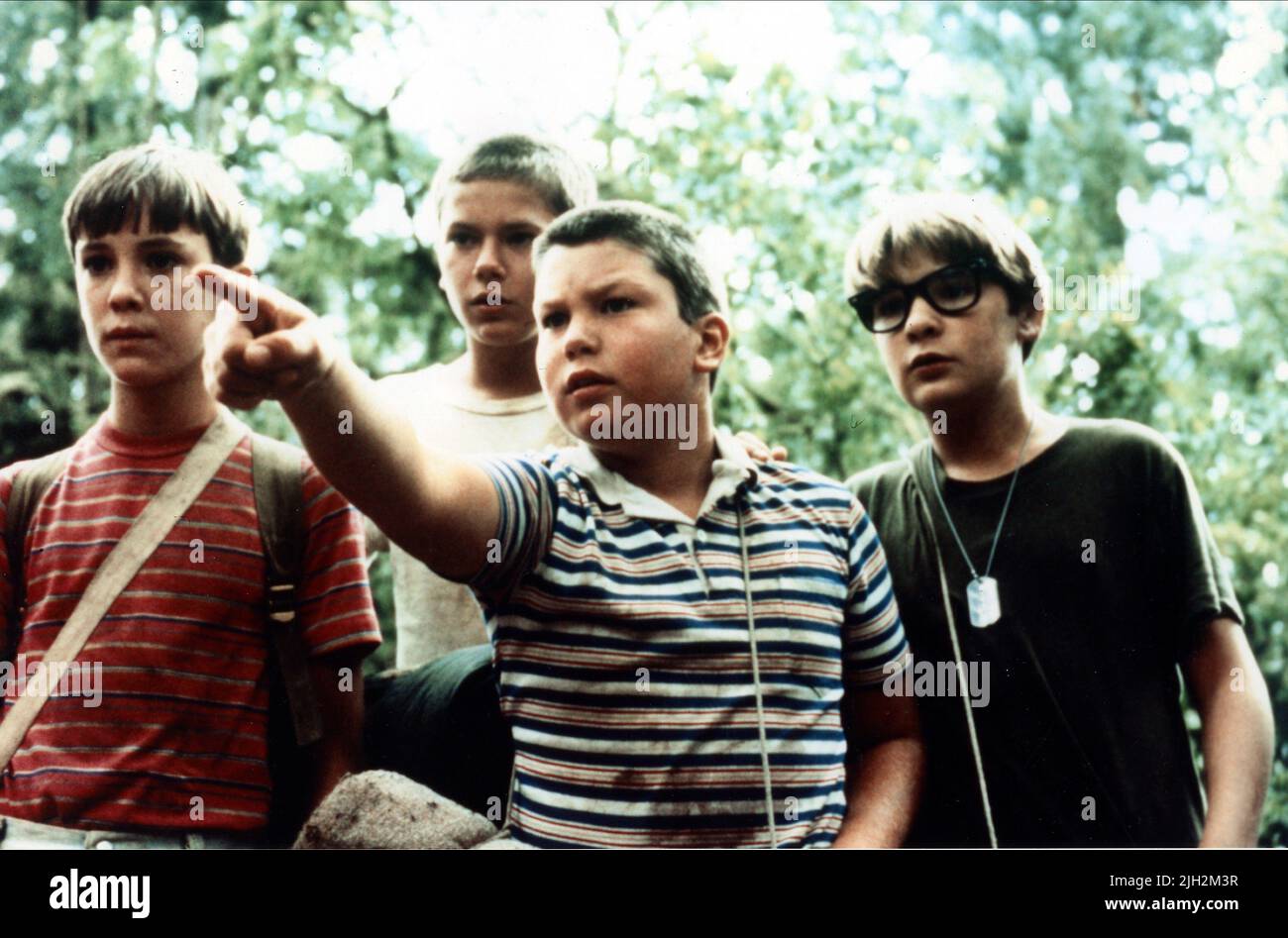 WHEATON, PHOENIX, O'CONNELL, Feldman, STAND BY ME, 1986 Stockfoto