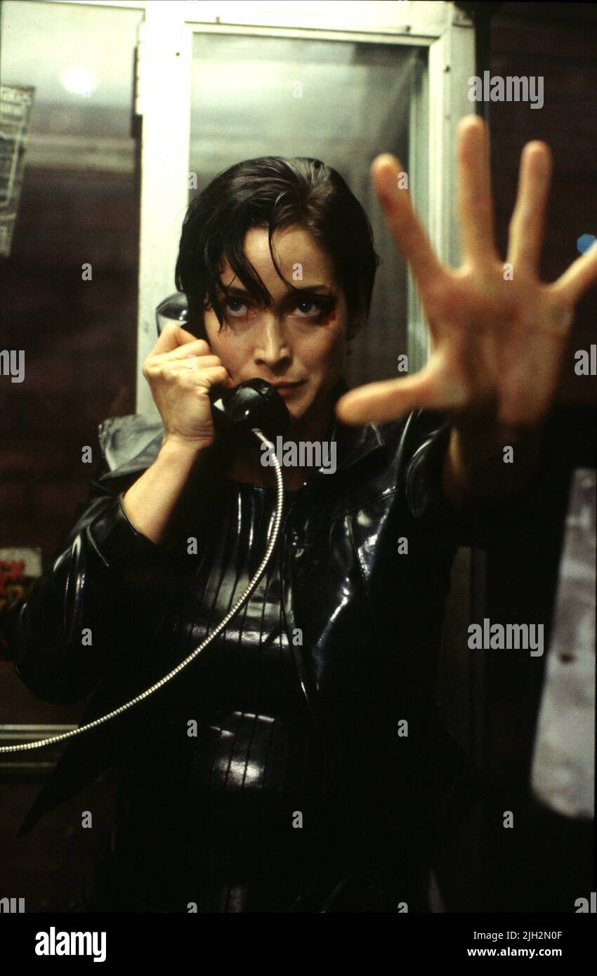 CARRIE-ANNE MOSS, DIE MATRIX, 1999 Stockfoto