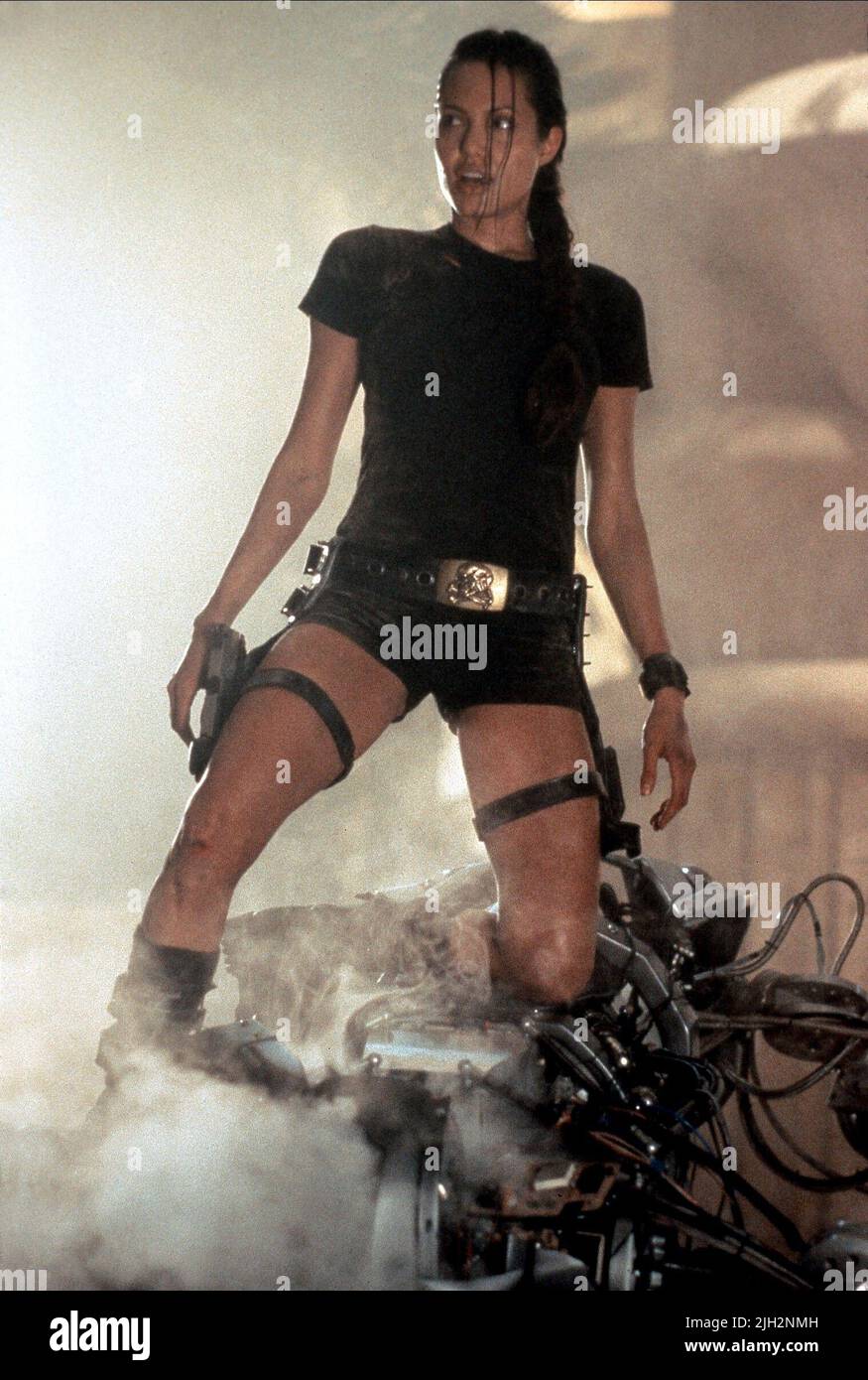 ANGELINA JOLIE, Lara Croft: Tomb Raider", 2001 Stockfoto