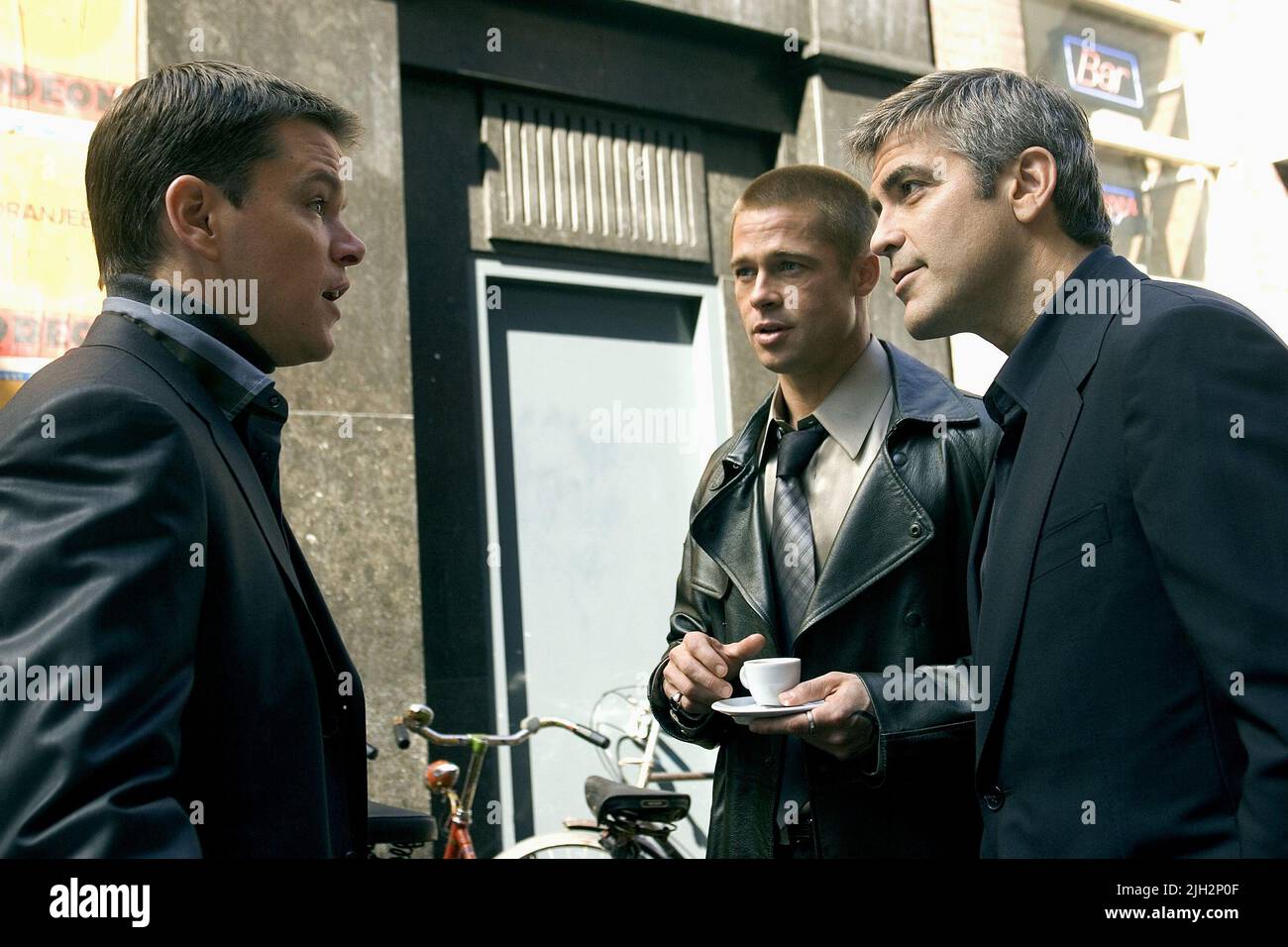 DAMON,PITT,CLOONEY, OCEAN'S TWELVE, 2004 Stockfoto