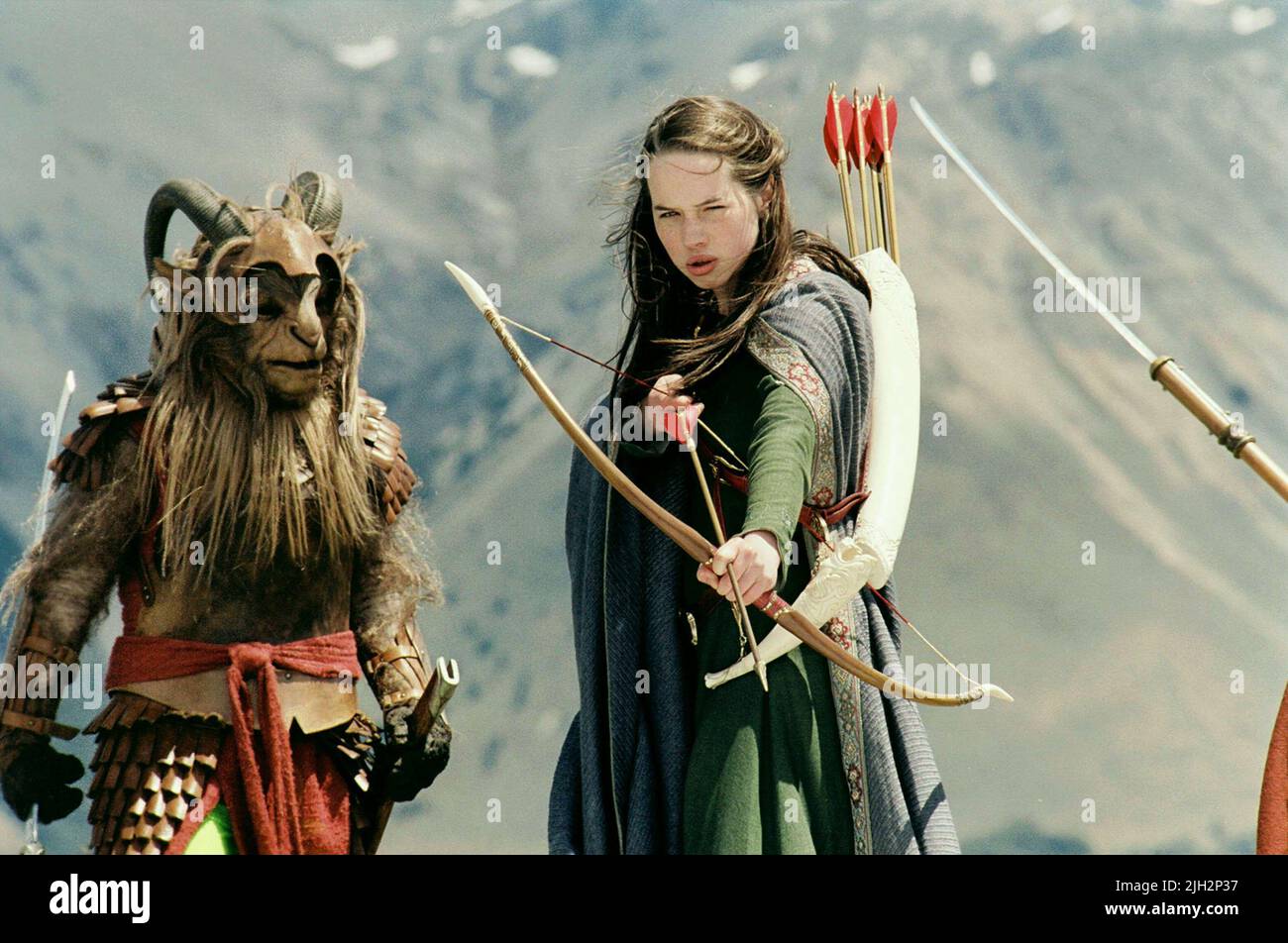 ANNA POPPLEWELL, Die Chroniken von Narnia: Der König von Narnia, 2005 Stockfoto