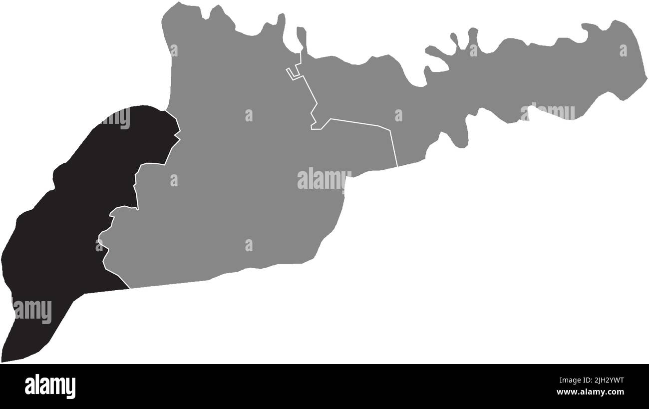 Lageplan des BEZIRKS VYZHNYTSIA, Gebiet TSCHERNIWZI Stock Vektor
