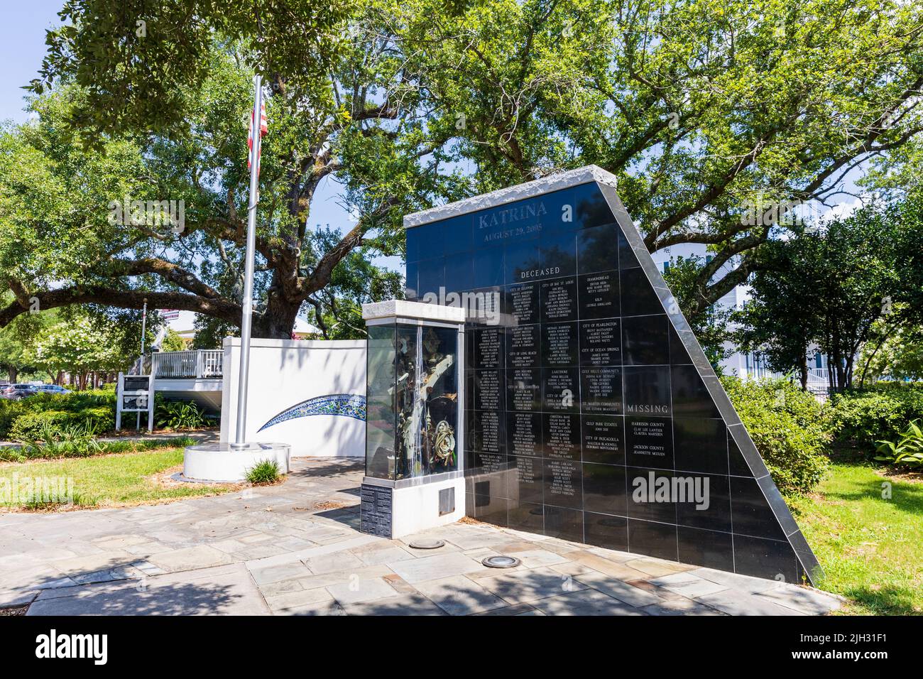 Biloxi, MS - 18. Juni 2022: Hurricane Katrina Memorial Stockfoto