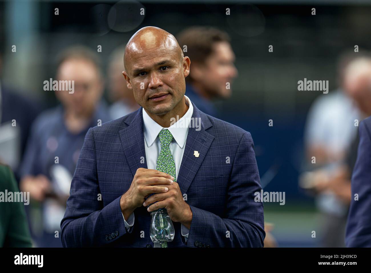 Baylor Bears Cheftrainer Dave Aranda nimmt am Medientag der Big 12 Conference am Mittwoch, den 13. Juli 2022, in Arlington Teil. TX. (Mario Terrell/Bild der SpO Stockfoto