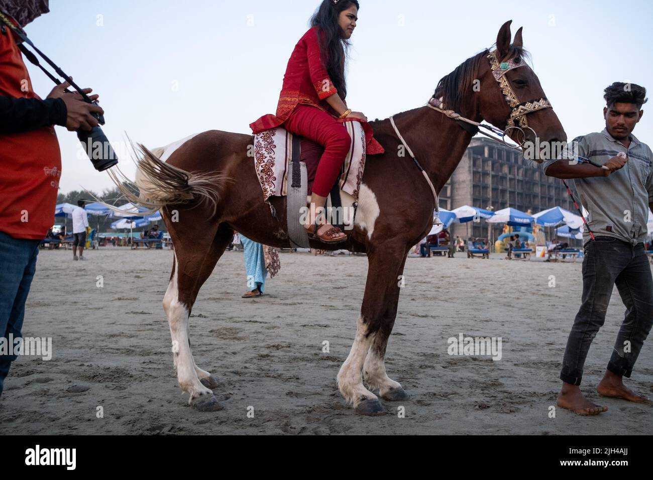 Bangladesch, Cox's Bazar am 2021-11-02. Cox's Bazar, die Hauptstadt des gleichnamigen Distrikts im äußersten Südosten von Bangladesch, ist bekannt für Stockfoto