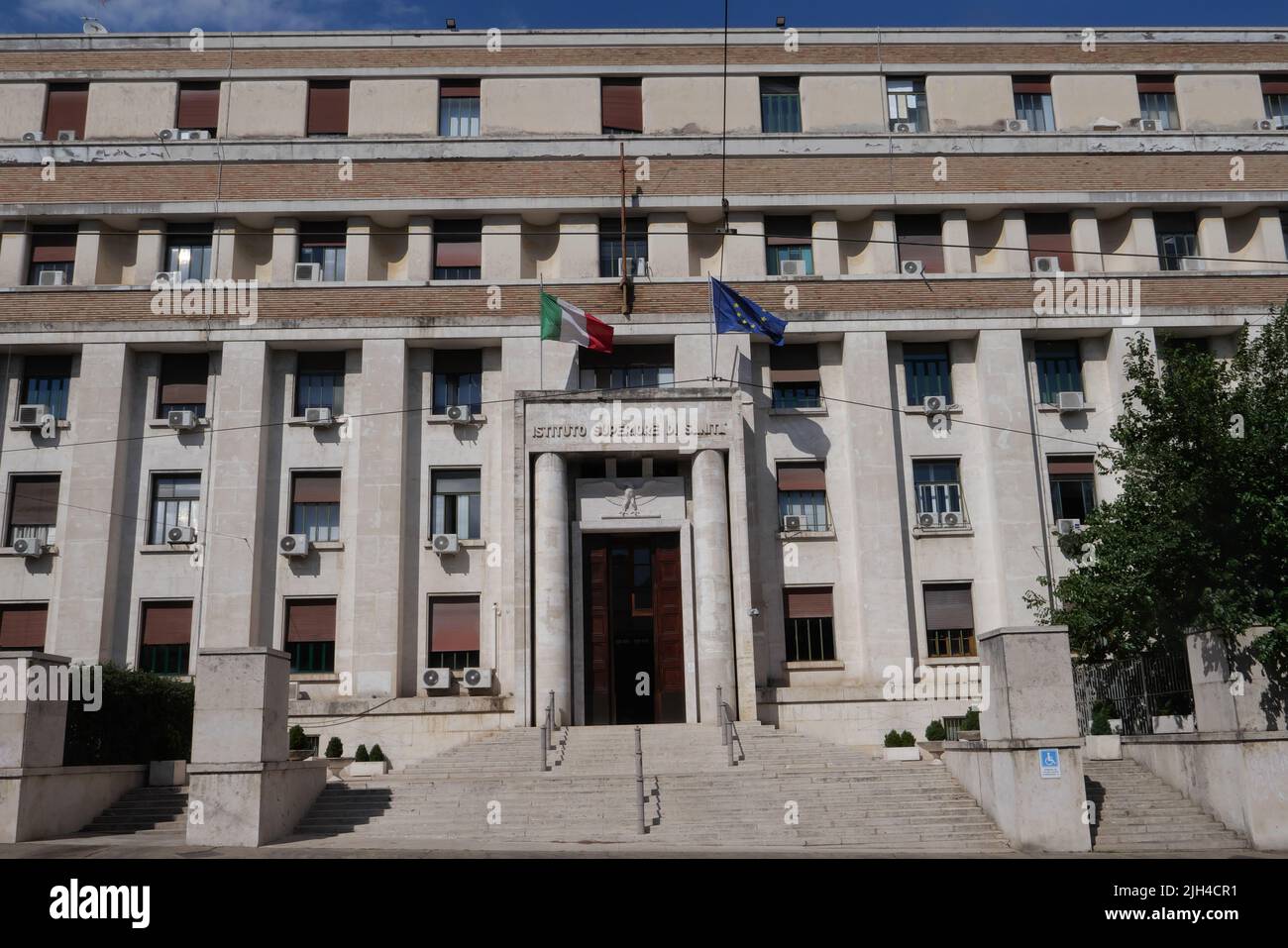 EINE AUSSENANSICHT DES ISTITUTO SUPERIORE DI SANITA' Stockfoto