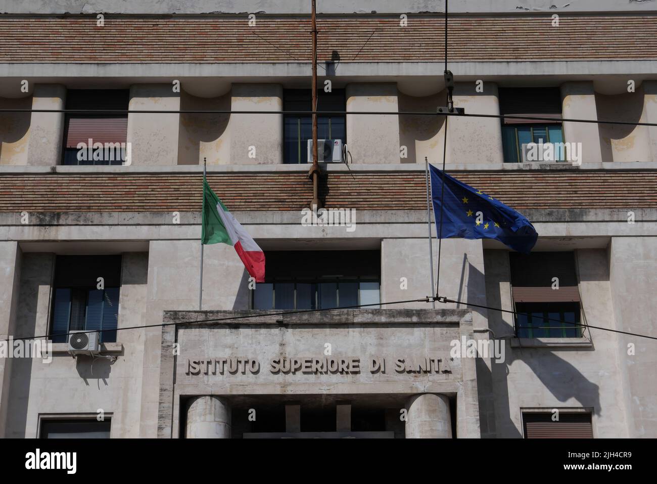 ZEICHEN DES ISTITUTO SUPERIORE DI SANITA Stockfoto