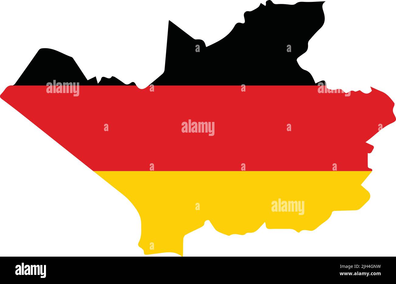 Flaggenkarte von LEVERKUSEN, DEUTSCHLAND Stock Vektor