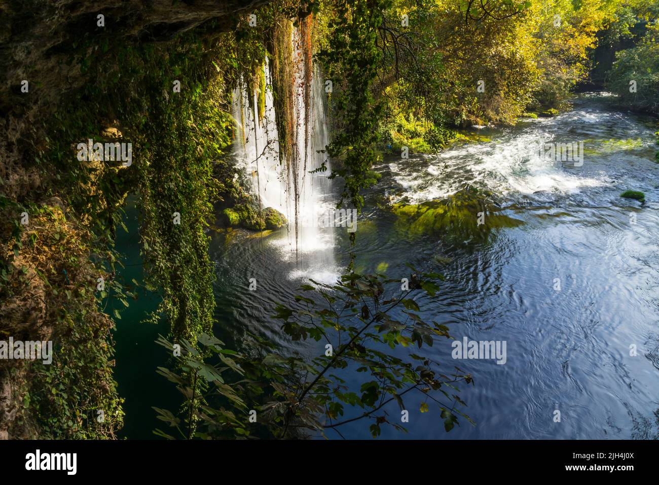 Obere Duden Wasserfälle in Antalya Stockfoto