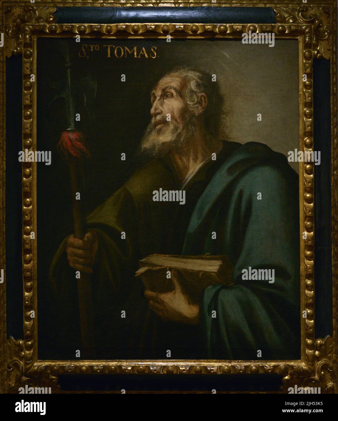 Saint Jude Thaddeus (1.. Jahrhundert n. Chr.). Einer der zwölf Apostel Jesu. Porträt von Juan de Valdés Leal (1622-1690), ca. 1660-1665. Öl auf Leinwand (109 x 91 cm). El Greco Museum. Toledo, Spanien. Stockfoto