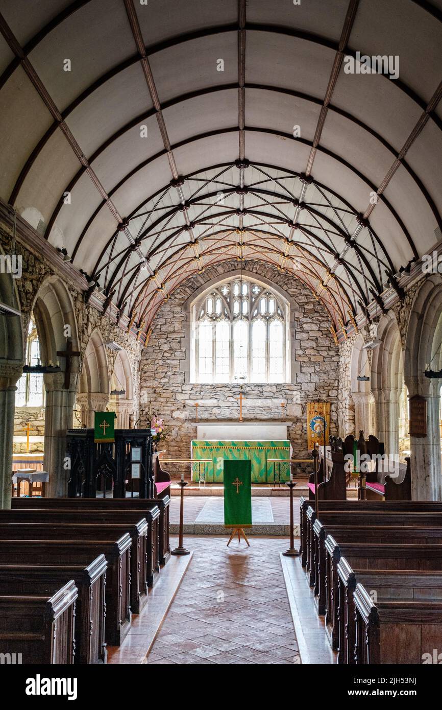 St. Sithney Parish Church, Cornwall Stockfoto