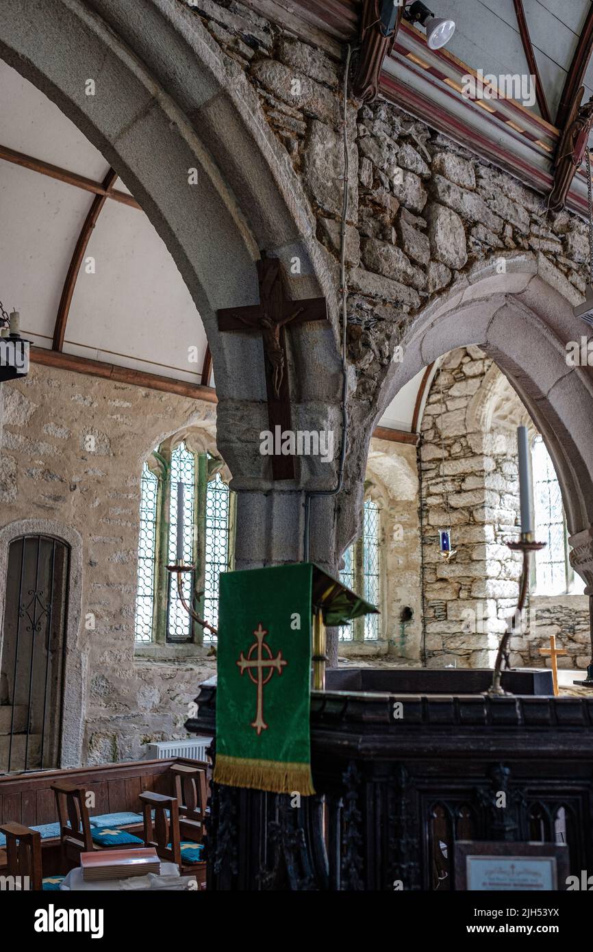 St. Sithney Parish Church, Cornwall Stockfoto