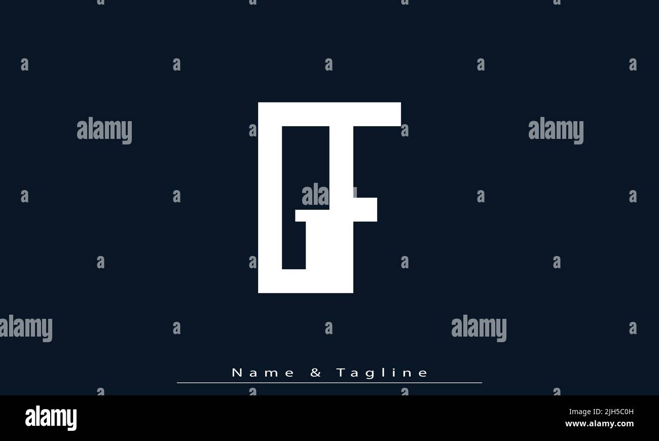Buchstaben Buchstaben Initialen Monogramm Logo GF , FG Stock Vektor